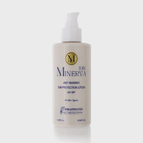 Minerva108 Anti-Blemish Sun Protection Lotion SPF 50+, Vegan (200 ml)
