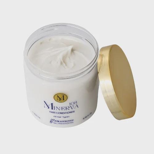 Minerva108 Vegan Hair Conditioner, Moisturizing Detangling All Hair Types (200 ml)