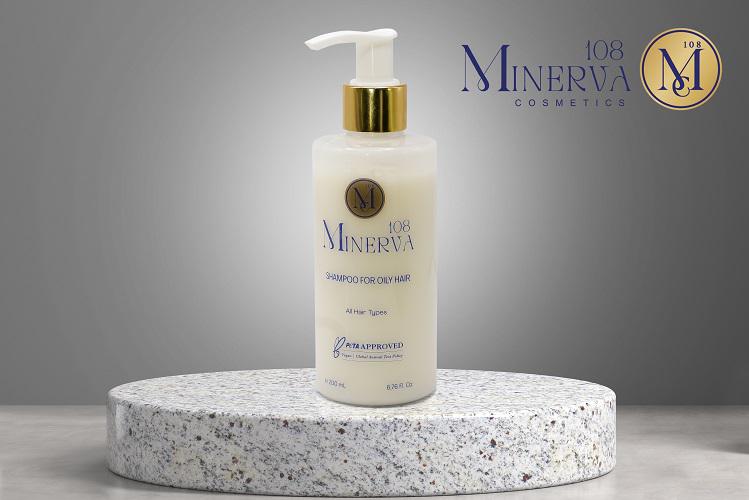 Minerva108 Jasmine Balancing Shampoo for Oily Hair, Vegan Clarifying (200 ml)