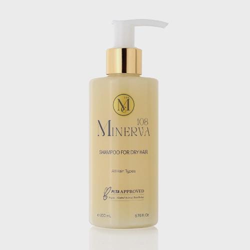 Minerva108 Vegan Lavender Shampoo for Dry Hair, Hydrating Moisturizing (200 ml)
