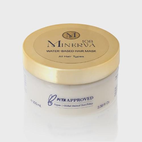 Minerva108 Water-Based Hair Mask, Vegan Lightweight Hydration (100 ml / 200 ml)