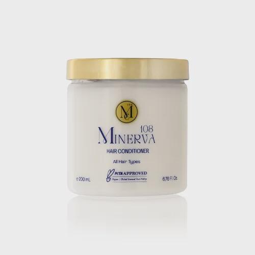 Minerva108 Vegan Hair Conditioner, Moisturizing Detangling All Hair Types (200 ml)