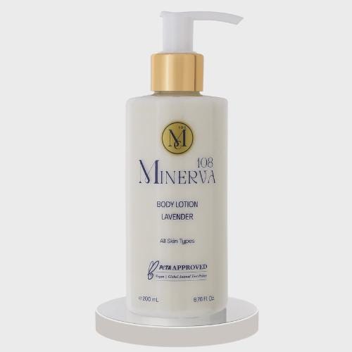 Minerva108 Body Lotion – Lavender, Vegan Long-Lasting Hydration (200 ml)