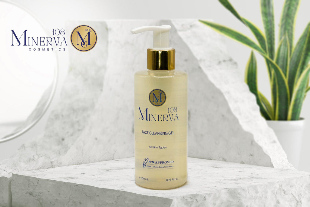 Minerva108 جل تنظيف الوجه، نباتي لجميع أنواع البشرة (200 ml)