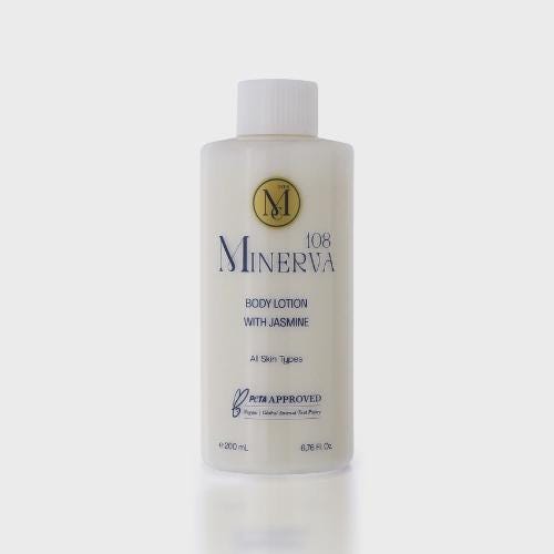Minerva108 Vegan Jasmine Body Lotion, Long-Lasting Hydrating Body Moisturizer, Cruelty Free PETA Approved, 200ml (200 ml)