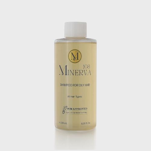 Minerva108 Jasmine Balancing Shampoo for Oily Hair, Vegan Clarifying (200 ml)