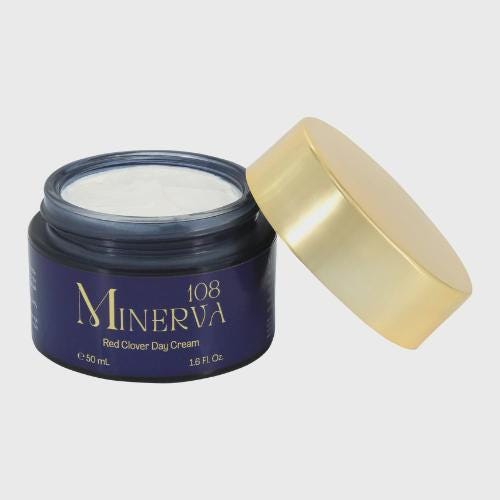 Minerva108 Red Clover Day Cream, Hydrating Anti-Aging Face Moisturizer (50 ml)