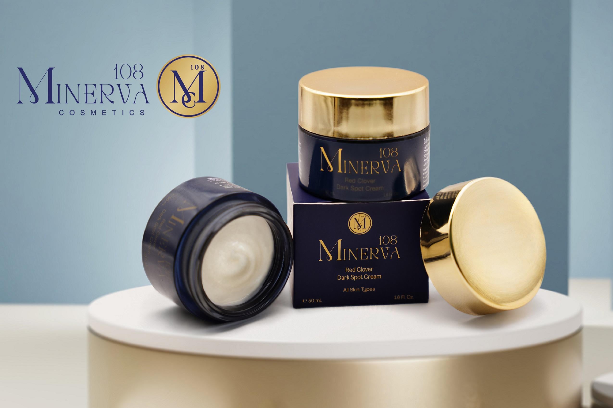 Minerva108 Red Clover Dark Spot Cream, Vegan Brightening Skin Tone (50 ml)