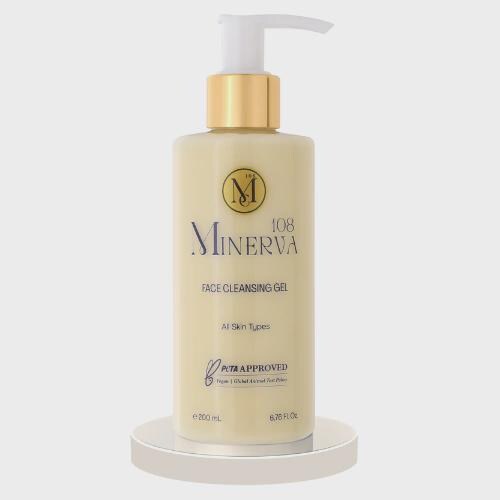 Minerva108 Vegan Botanical Face Cleansing Gel, All Skin Types (200 ml)
