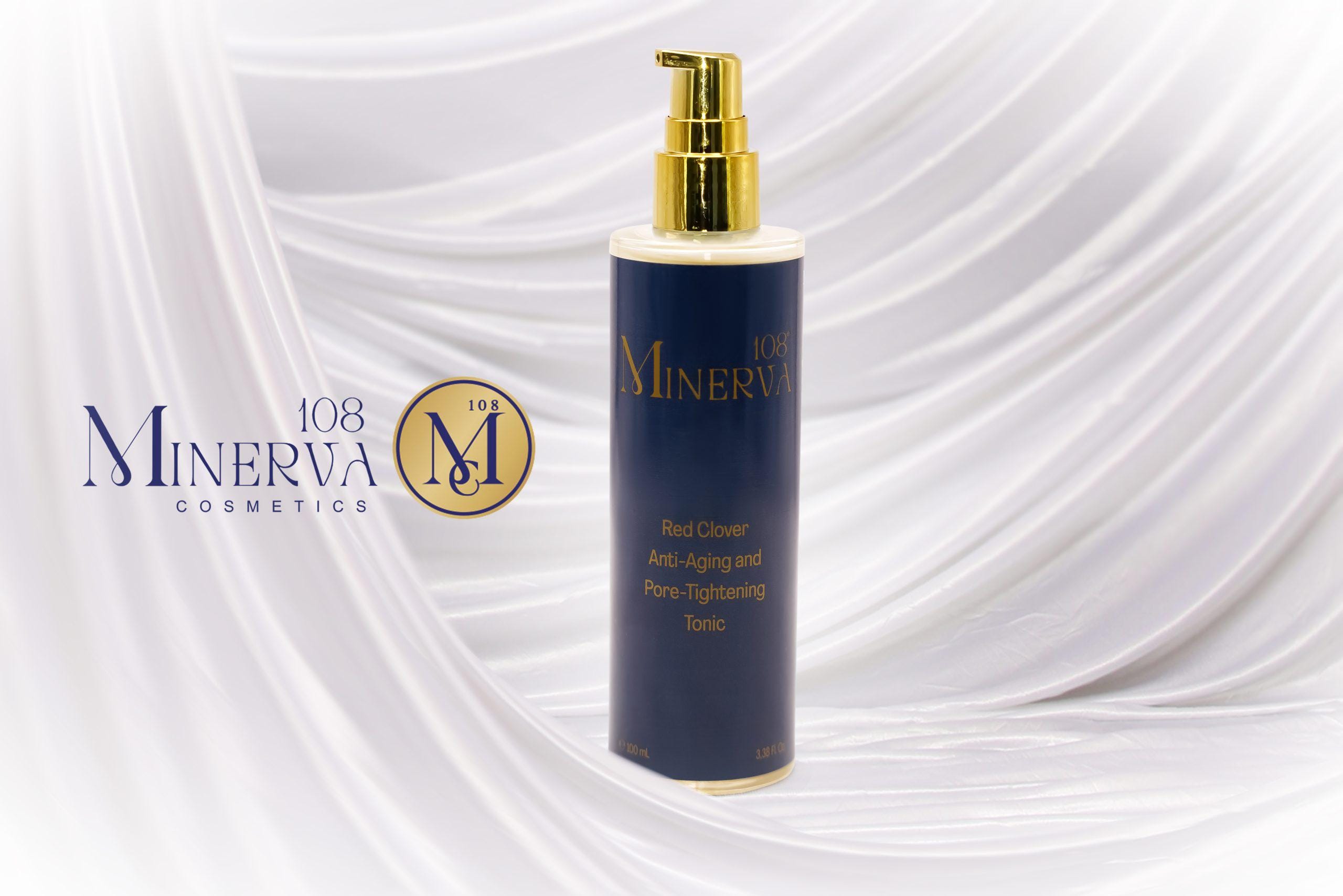 Minerva108 Red Clover Pore Tightening Tonic, Vegan Cruelty-Free Face Toner (100 ml)