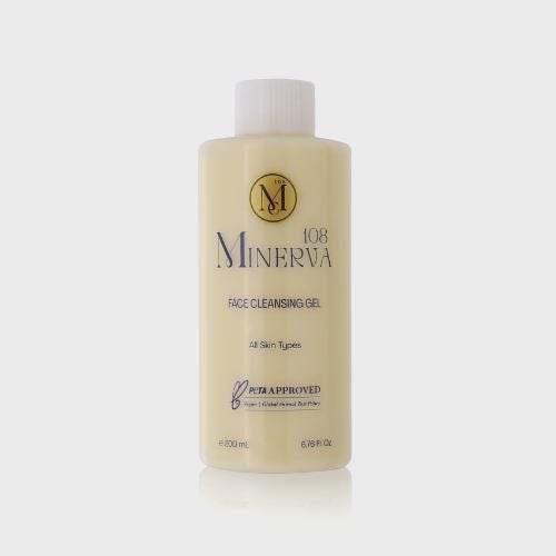 Minerva108 Vegan Botanical Face Cleansing Gel, All Skin Types (200 ml)