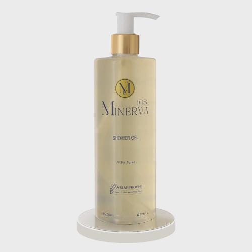 Minerva108 Shower Gel, Vegan Nourishing Body Wash (400 ml)