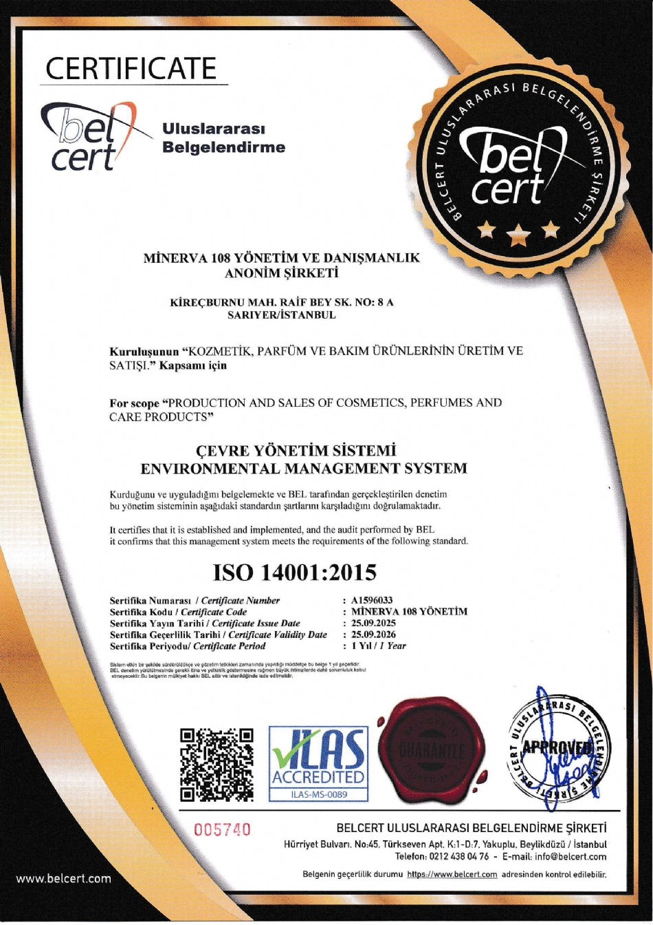 ISO 14001:2015 certificate