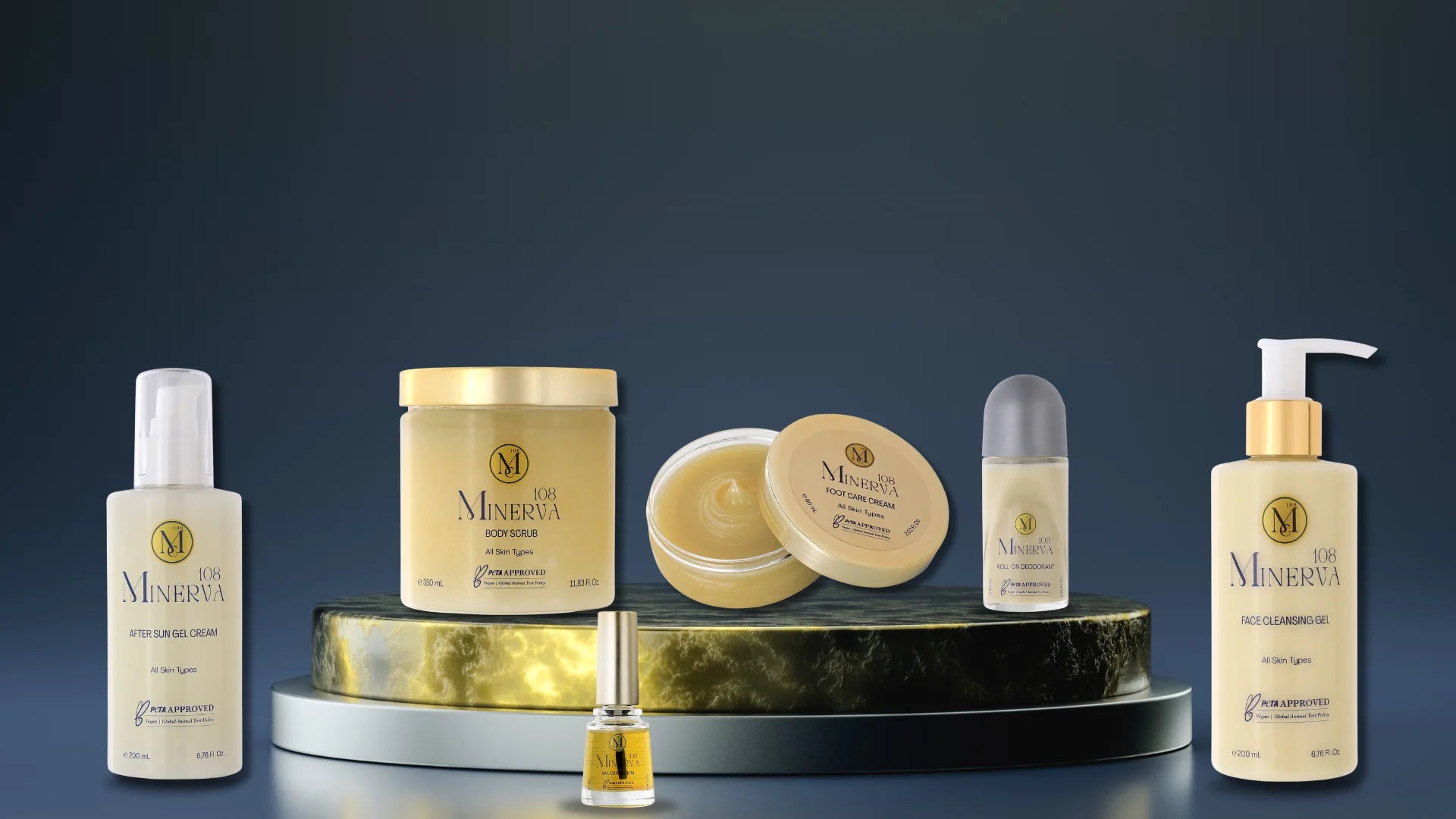 Minerva108 vegan body care collection