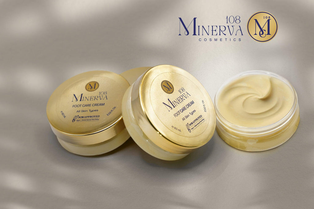 Minerva108 Intensive Foot Care Cream, Vegan Cracked Heel Repair (60 ml)