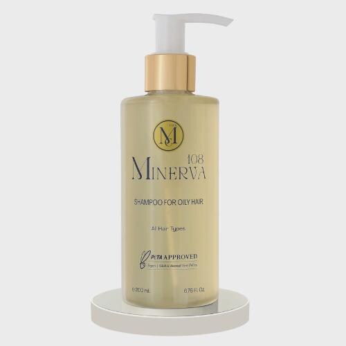 Minerva108 Jasmine Balancing Shampoo for Oily Hair, Vegan Clarifying (200 ml)