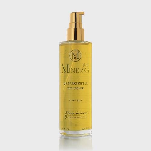 Minerva108 Vegan Jasmine Multi Oil, Nourishing Hair Face Body, Cruelty Free (100 ml)
